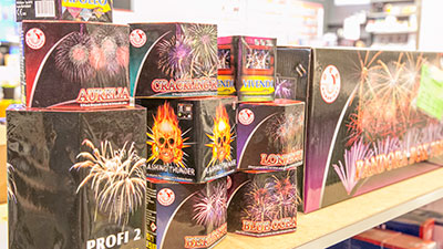 Vuurwerk bij Essen Press